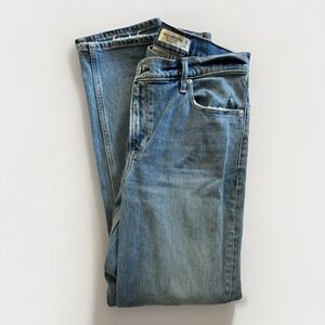 Abercrombie & Fitch Jeans Women 2 26 Blue The 90s Straight Ultra High Rise Denim